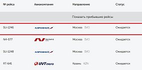 Самолет Москва – Оренбург – Москва перенесли на 4 часа