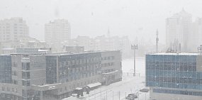 Снег в Оренбурге