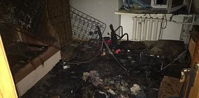 Семь человек спасли из пожара в многоэтажке на улице Амурской в Оренбурге