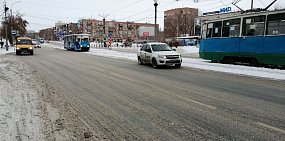 Дороги у остановки Мир в Орске