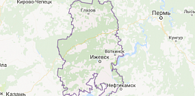 Воткинск пермь карта