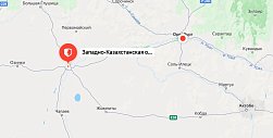 Западно-Казахстанская область Казахстана. Источник: Яндекс.карты