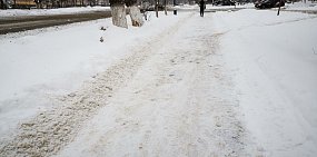 Снег в Оренбурге 