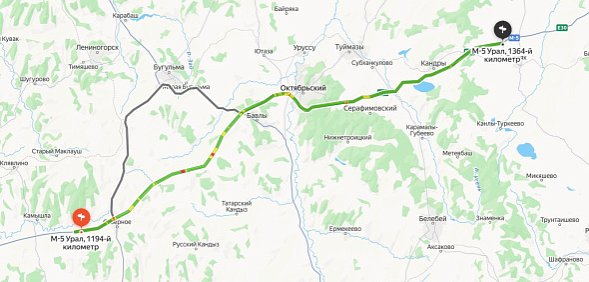 Из-за непогоды в Оренбургской области и соседних регионах частично закрыли для движения трассу М-5 «Урал»