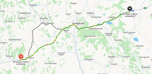Из-за непогоды в Оренбургской области и соседних регионах частично закрыли для движения трассу М-5 «Урал»