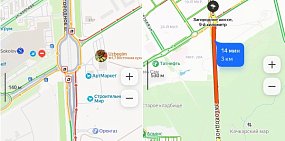 Пробки в Оренбурге. Источник: Яндекс.карты