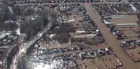 МЧС Оренбургской области опубликовало видео затопленных территорий и эвакуации людей