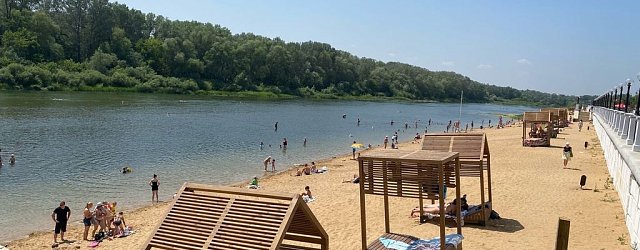 На пляже Оренбурга. Фото из архива
