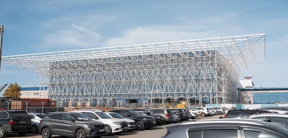 Строительство нового терминала. Фото пресс-службы аэропорта Оренбурга