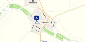 Скрин Яндекс карты ст.Сара