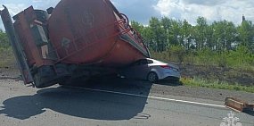 На месте ДТП. Источник: МЧС России по Оренбургской области