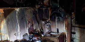 Квартира после пожара. Фото: Оренбург Медиа