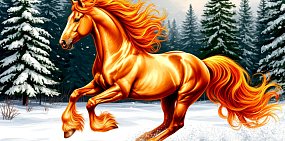 Огненная Лошадь, фото: ИИ