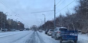 Дорога на проспекте Мира в Орске