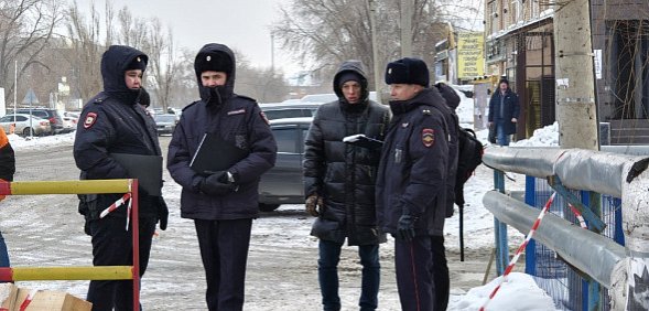 Работа Следственного комитета и полиции на месте происшествия