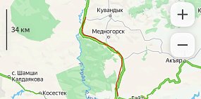 Часть трассы  Оренбург - Орск закрывается до утра 14 января