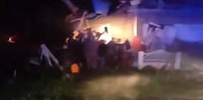 На месте происшествия. Стоп-кадр из видео ТГ-канала Baza