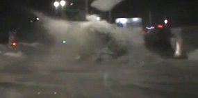 Момент ДТП, фото- стоп-кадр из видео