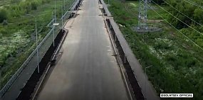 Строительство новой дороги. Стоп-кадр из видео Евгения Солнцева 