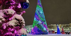 Новогодний городок в Оренбурге 23.12.2025