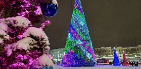 Новогодний городок в Оренбурге 23.12.2025