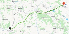 Участок трассы. Источник: Яндекс.карты