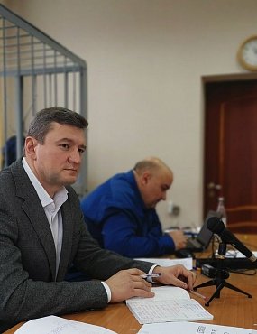 Евгений Арапов на скамье подсудимых