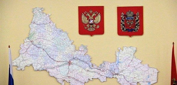 Оренбургская область на карте. Фото из архива