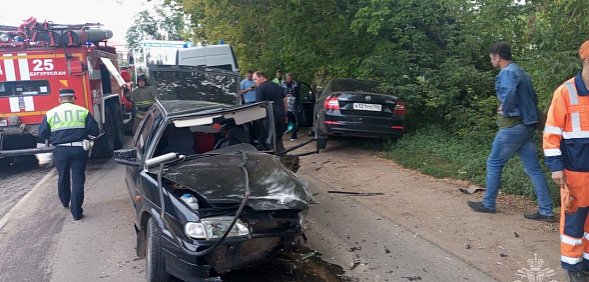 ДТП в Бугуруслане. Фото МЧС по Оренбургской области 