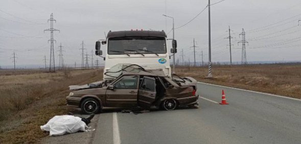 На месте ДТП. Источник: Госавтоинспекция Оренбургской области