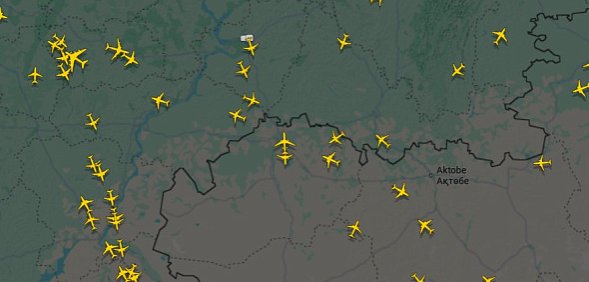 Самолеты на карте Flightradar