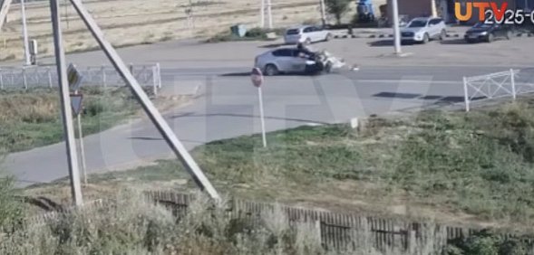 Стоп-кадр из видео UTV в момент ДТП