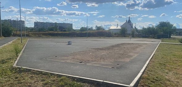 На месте скейт-площадки в парке Северный