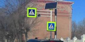 На трассе в Оренбургской области установят светильники на солнечных батареях