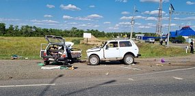 На трассе Оренбург – Самара столкнулись «Ока» и «Нива», погиб пассажир малолитражки. Видео момента ДТП