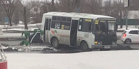 В Оренбурге пассажирский автобус попал в ДТП