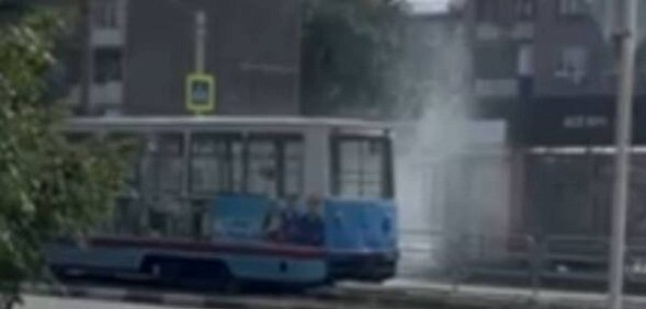 На месте происшествия. Стоп-кадр из видео
