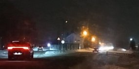 Пешеходный переход в поселке имени Куйбышева, фото: скрин с видео местных жителей