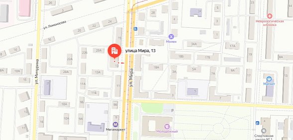 Предположительно обыски прошли по этому адресу. Источник: Яндекс.карты